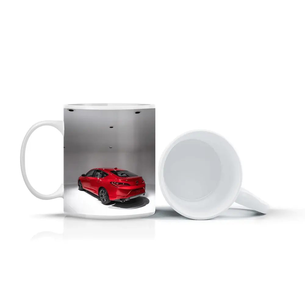 Acura TLX Red Sedan Studio White Background – Mugs