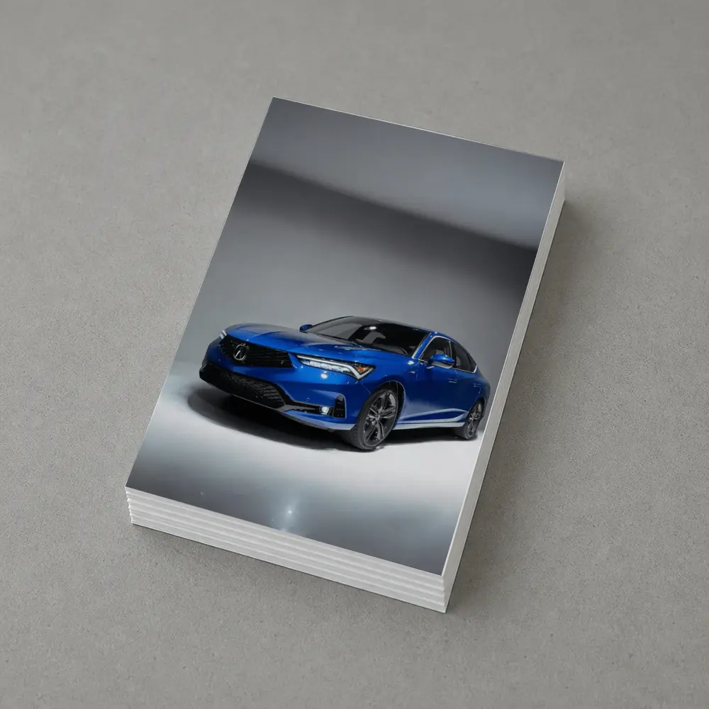 Acura Integra Blue Studio Spotlight – Postcards