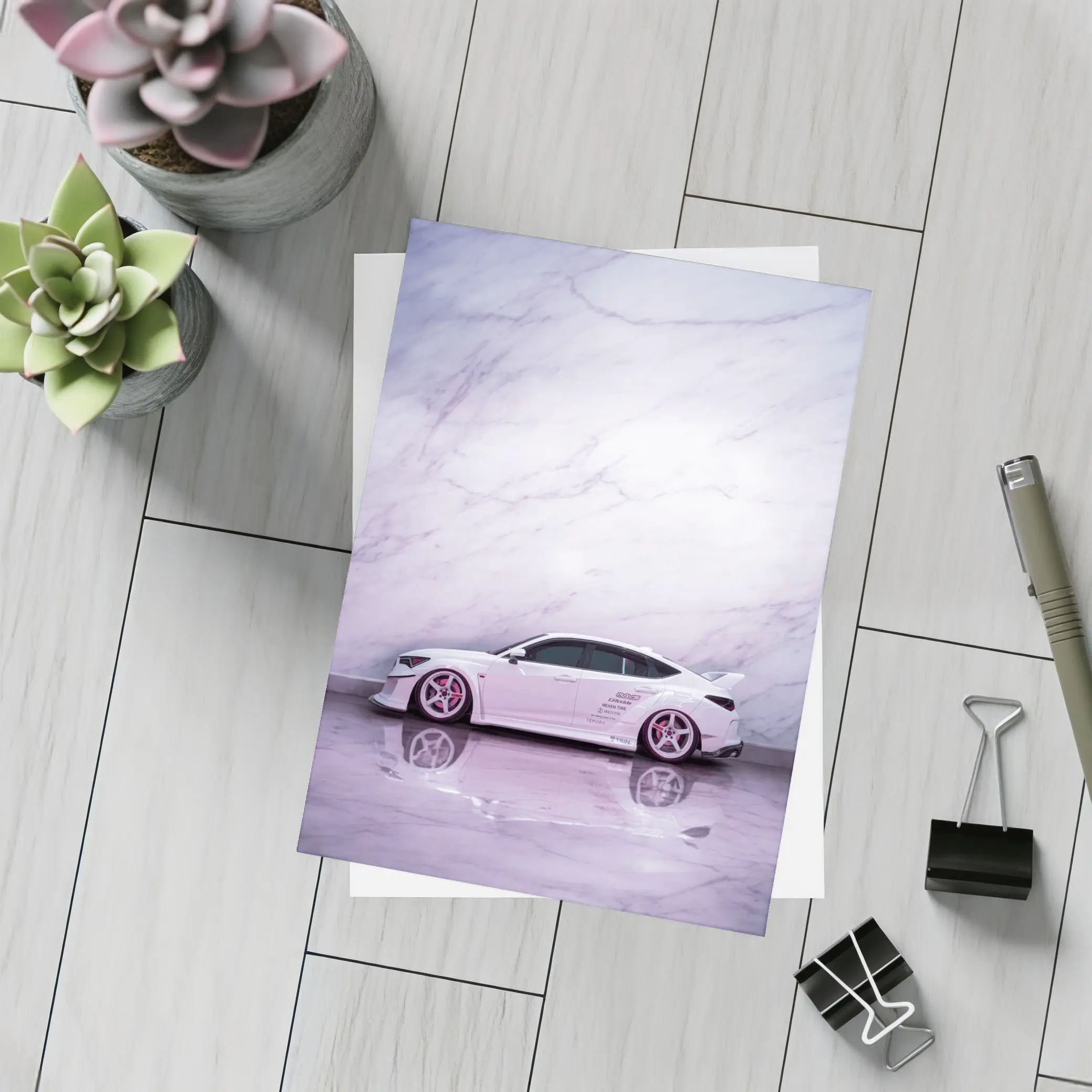 Acura Wide Body Car Marble Studio – Postcards