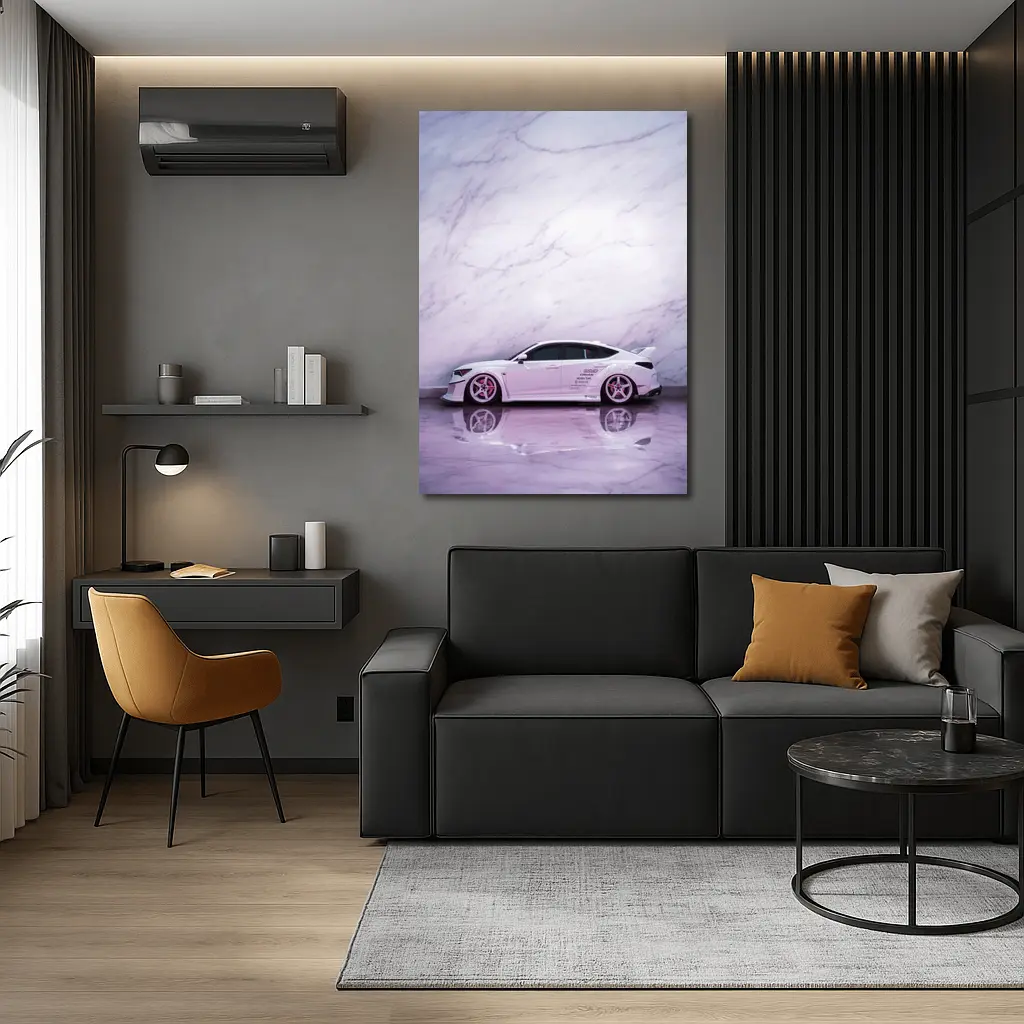 Acura Wide Body Car Marble Studio – Wall Art