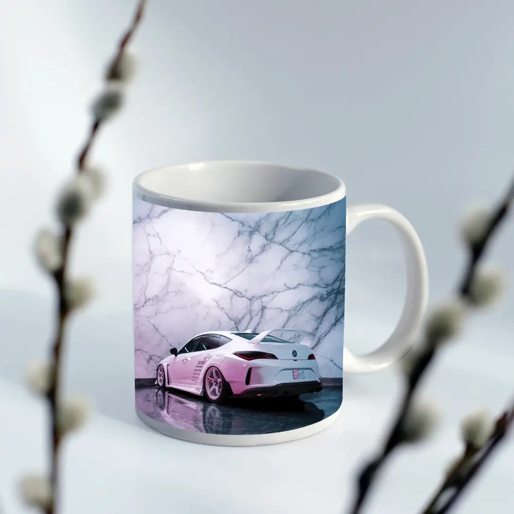 Acura Wide Body Kit Marble Wall Background – Mugs