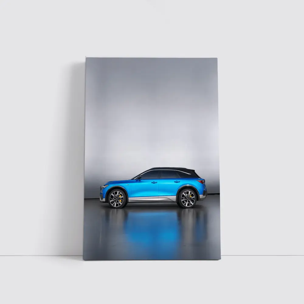 Acura Blue SUV Side Profile Studio – Wall Art