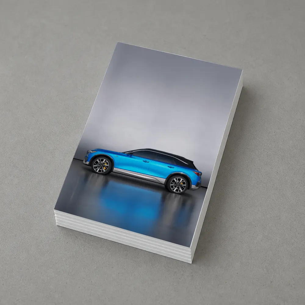 Acura Blue SUV Side Profile Studio – Postcards