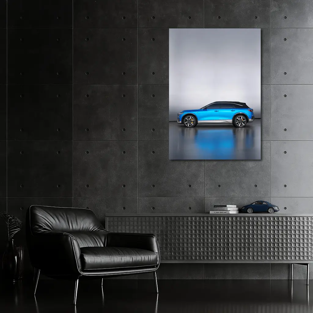 Acura Blue SUV Side Profile Studio – Wall Art