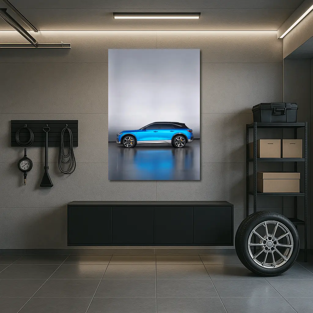 Acura Blue SUV Side Profile Studio – Wall Art