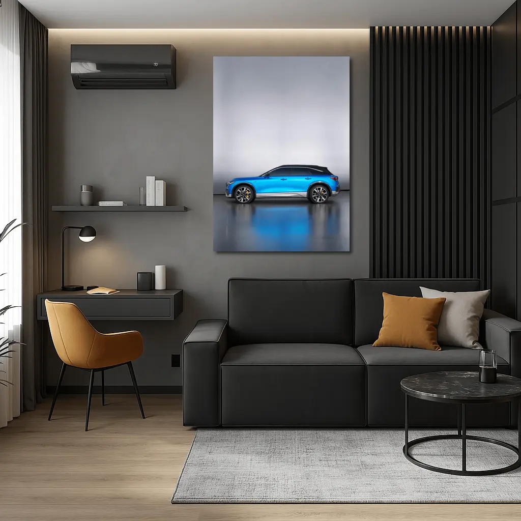 Acura Blue SUV Side Profile Studio – Wall Art