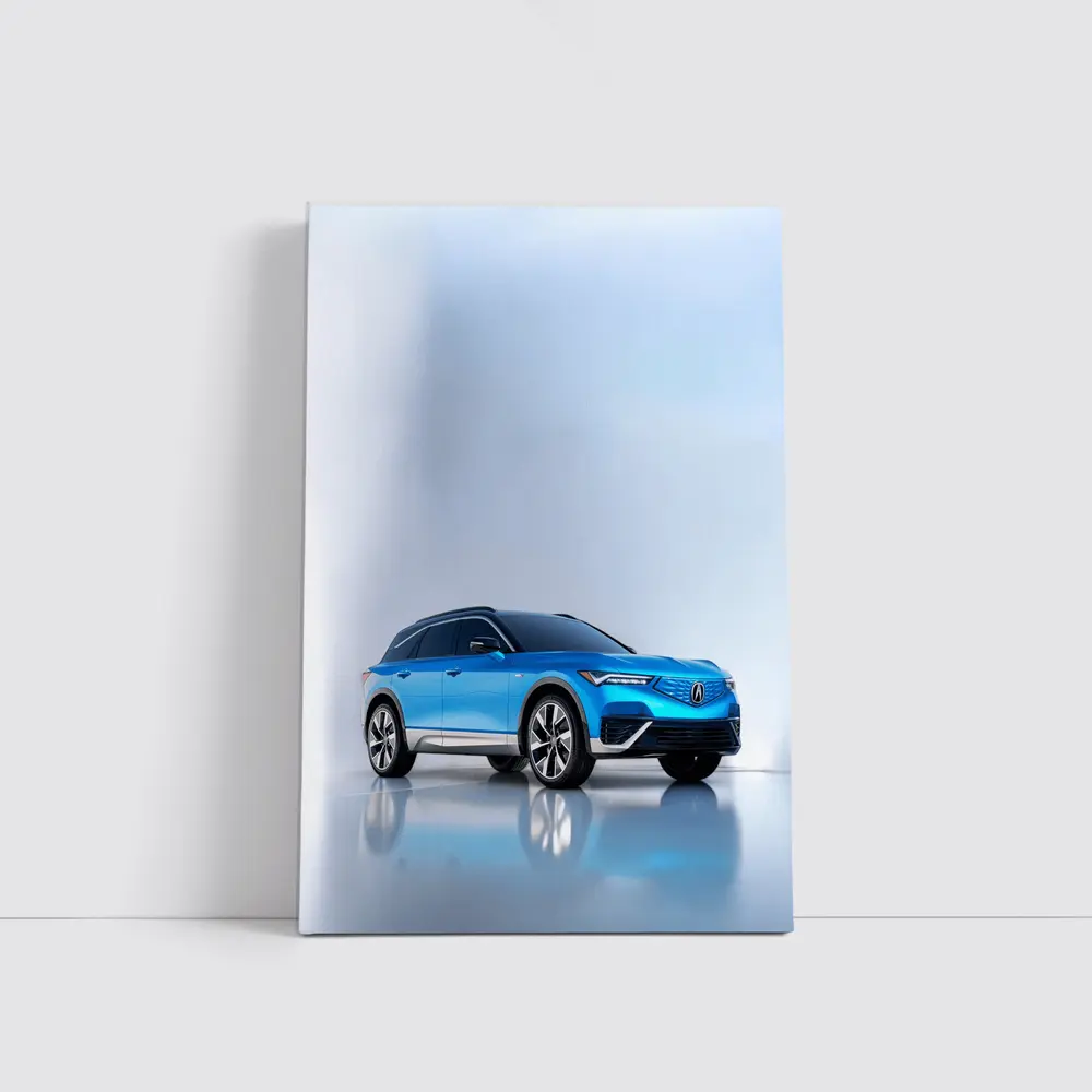 Acura MDX Blue SUV Studio Shot – Wall Art