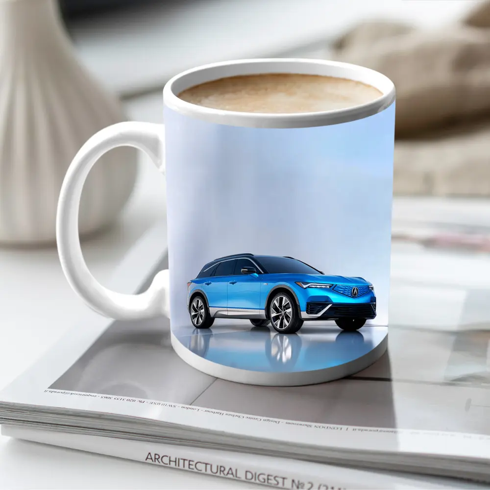 Acura MDX Blue SUV Studio Shot – Mugs
