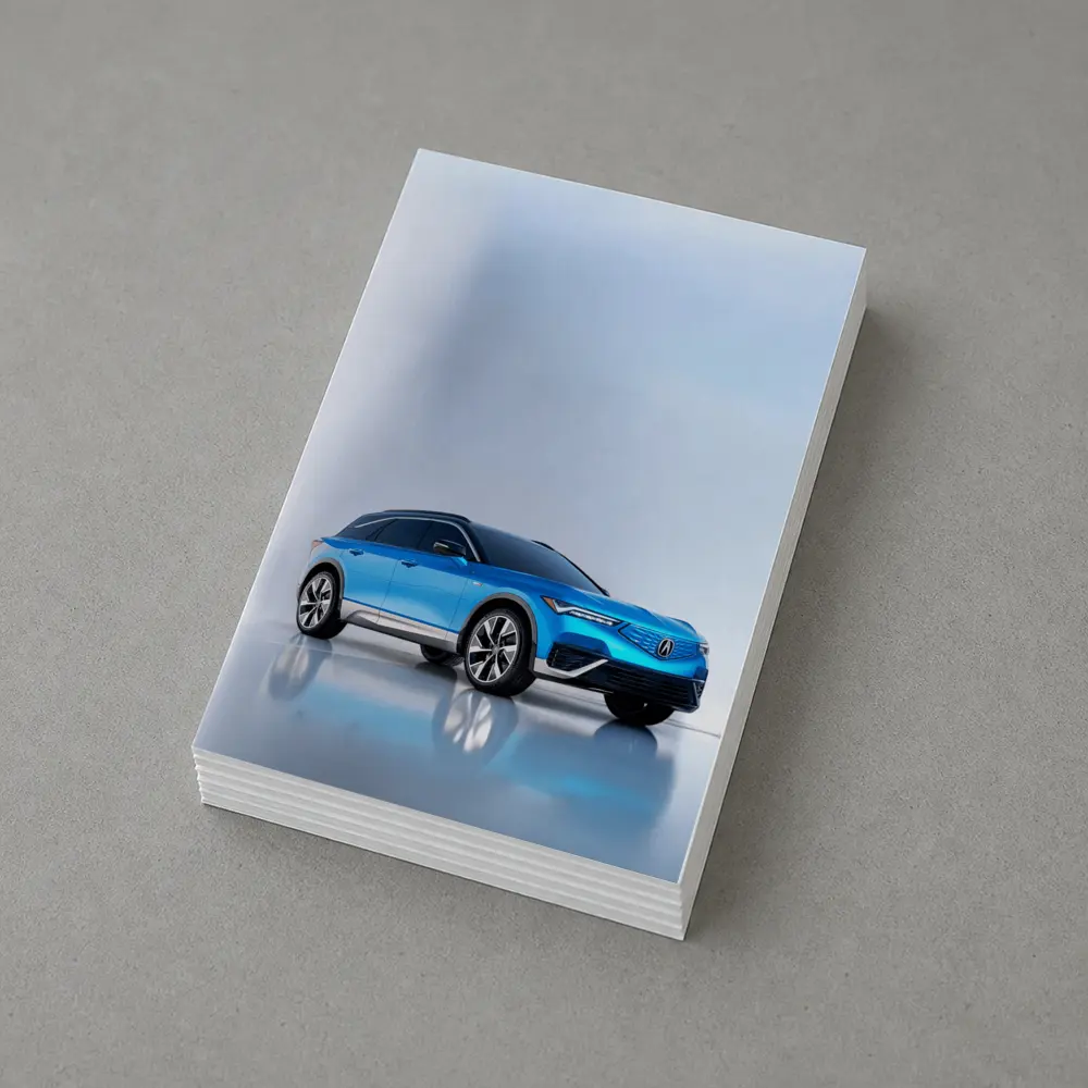Acura MDX Blue SUV Studio Shot – Postcards