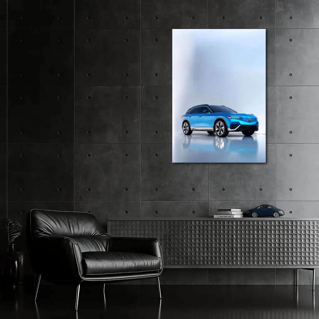 Acura MDX Blue SUV Studio Shot – Wall Art