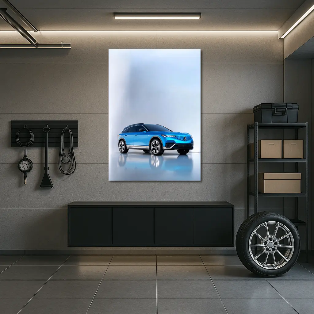 Acura MDX Blue SUV Studio Shot – Wall Art