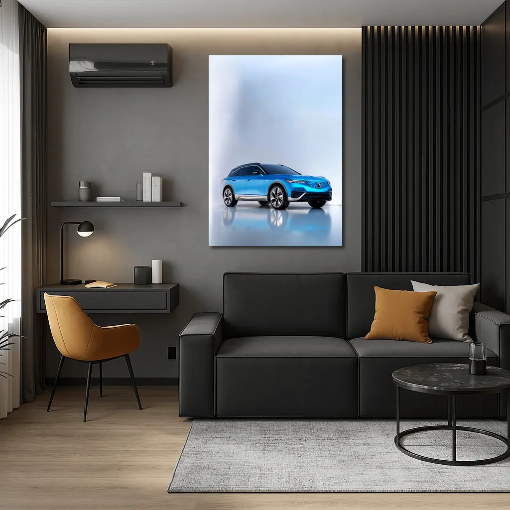 Acura MDX Blue SUV Studio Shot – Wall Art