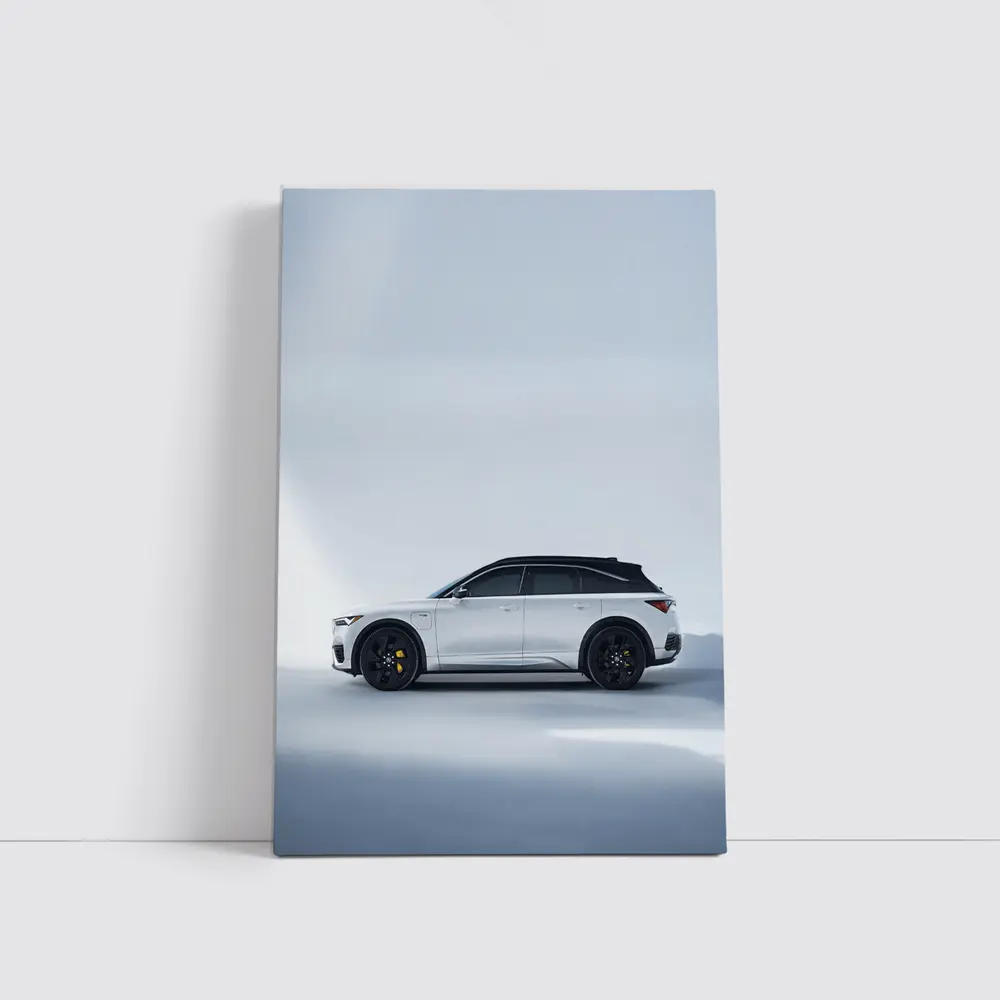 Acura QX SUV White Studio Profile View – Wall Art