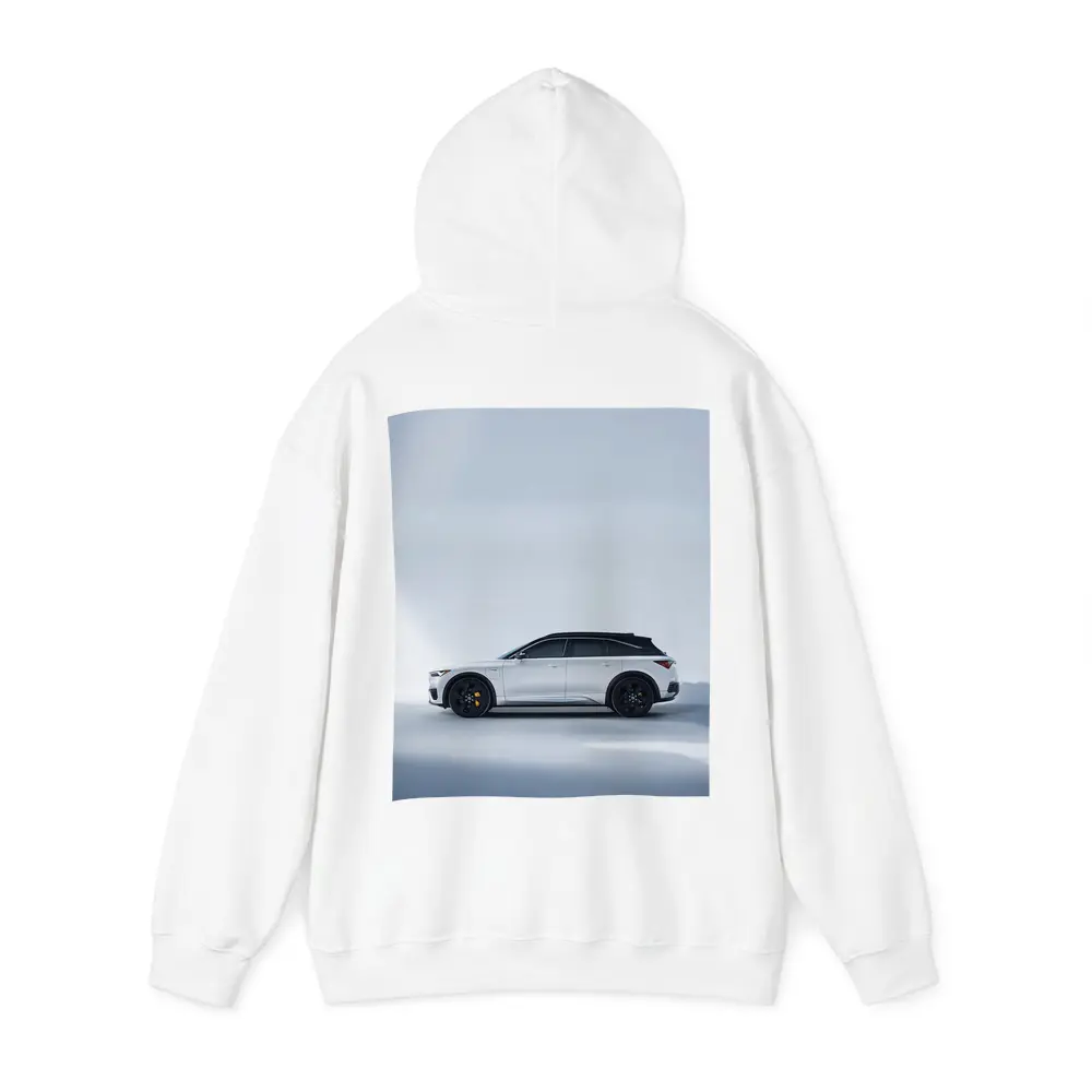 Acura QX SUV White Studio Profile View – Hoodies