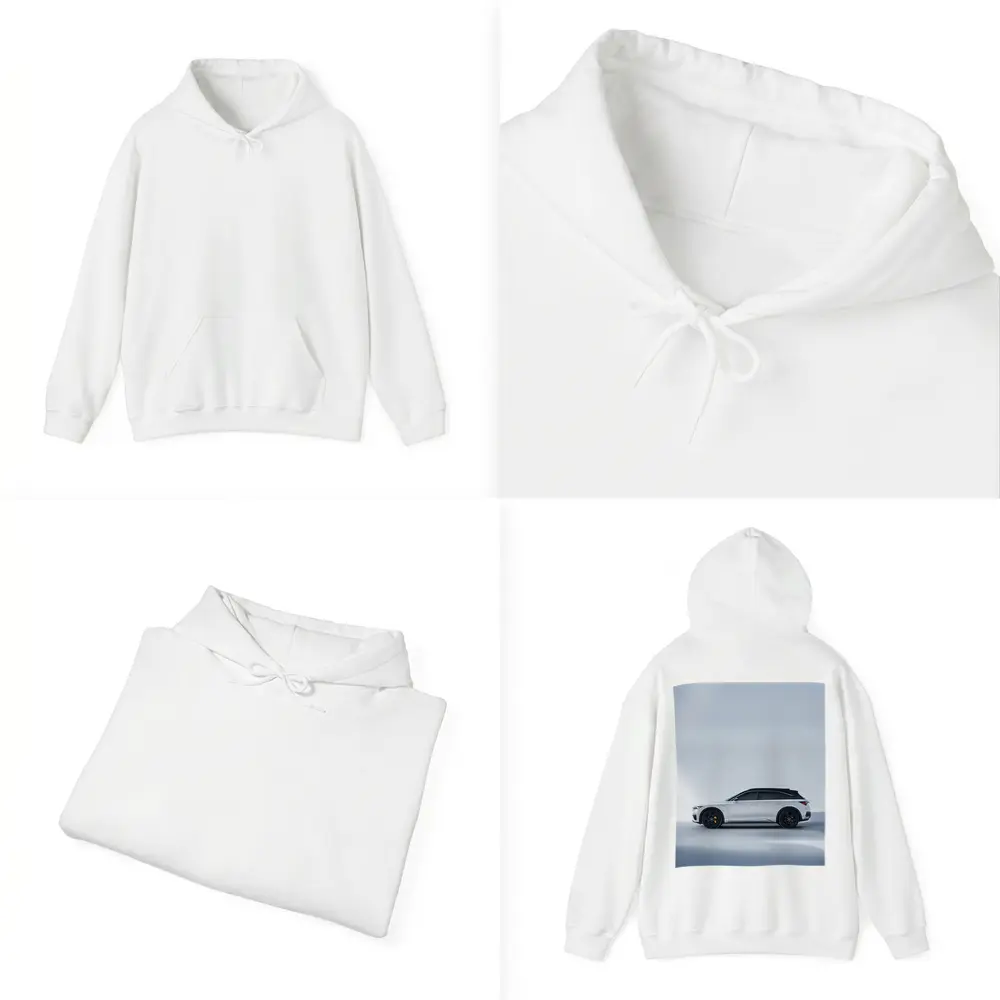 Acura QX SUV White Studio Profile View – Hoodies