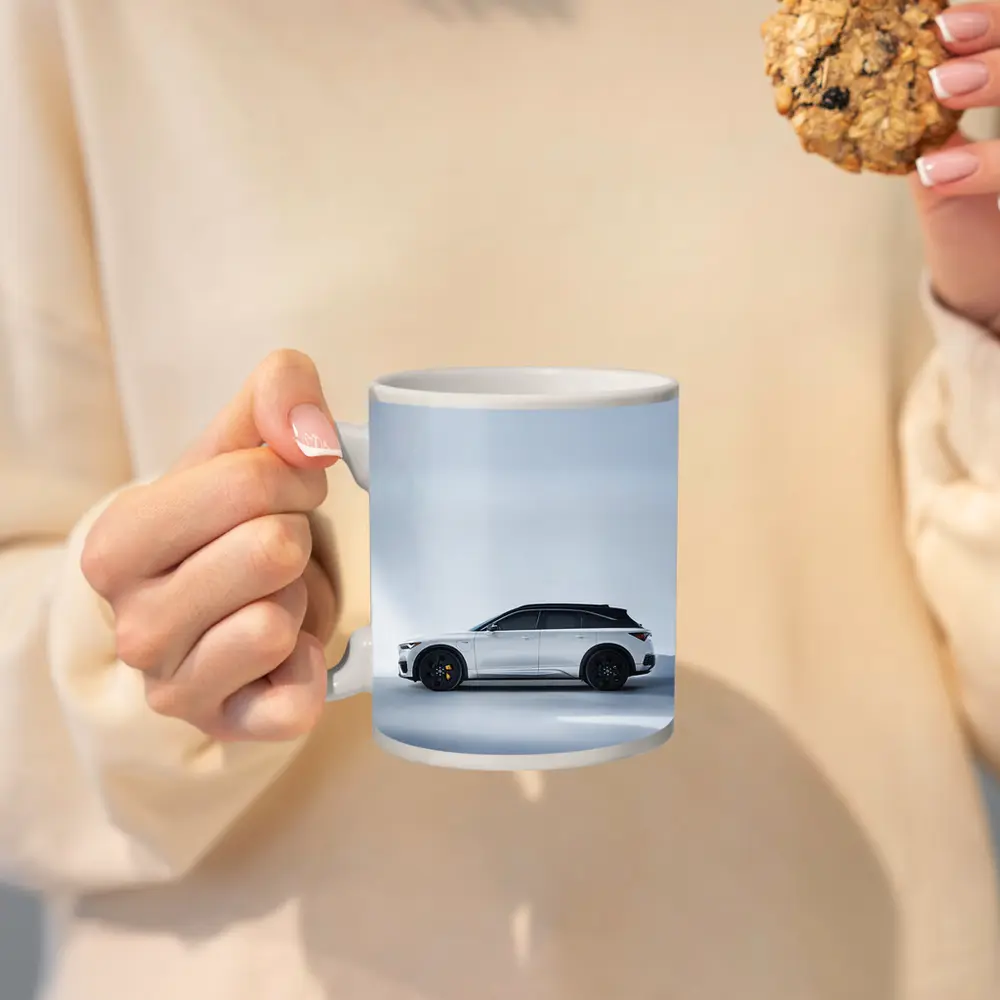 Acura QX SUV White Studio Profile View – Mugs