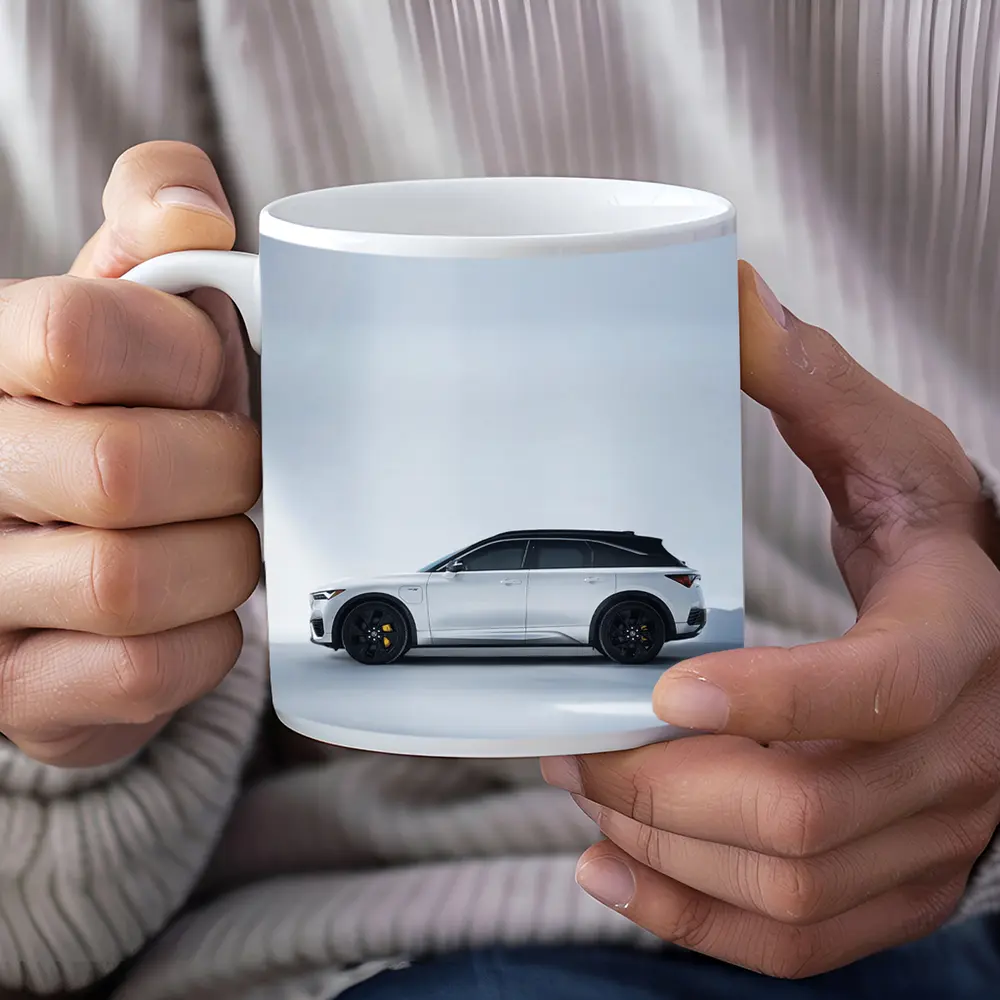 Acura QX SUV White Studio Profile View – Mugs