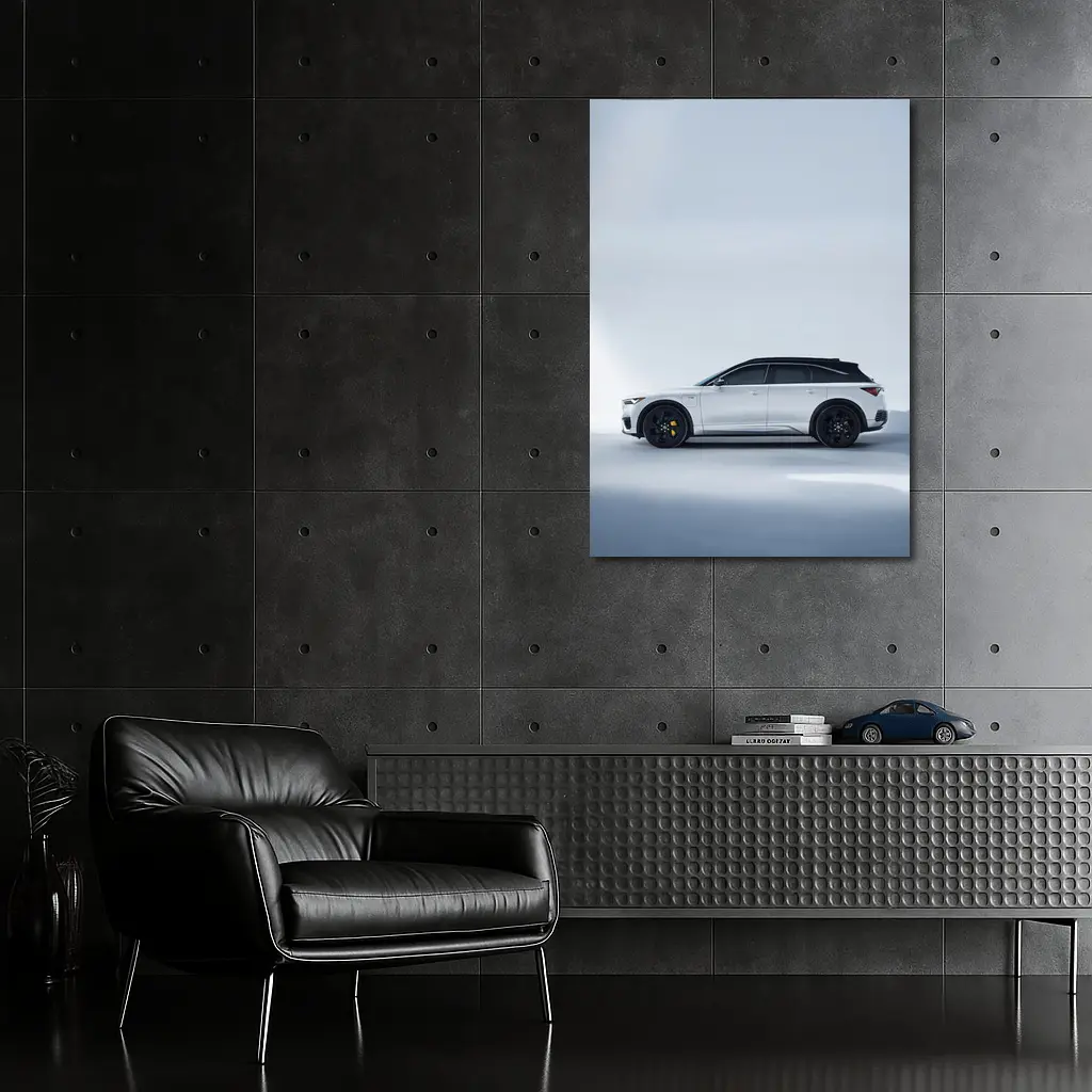 Acura QX SUV White Studio Profile View – Wall Art