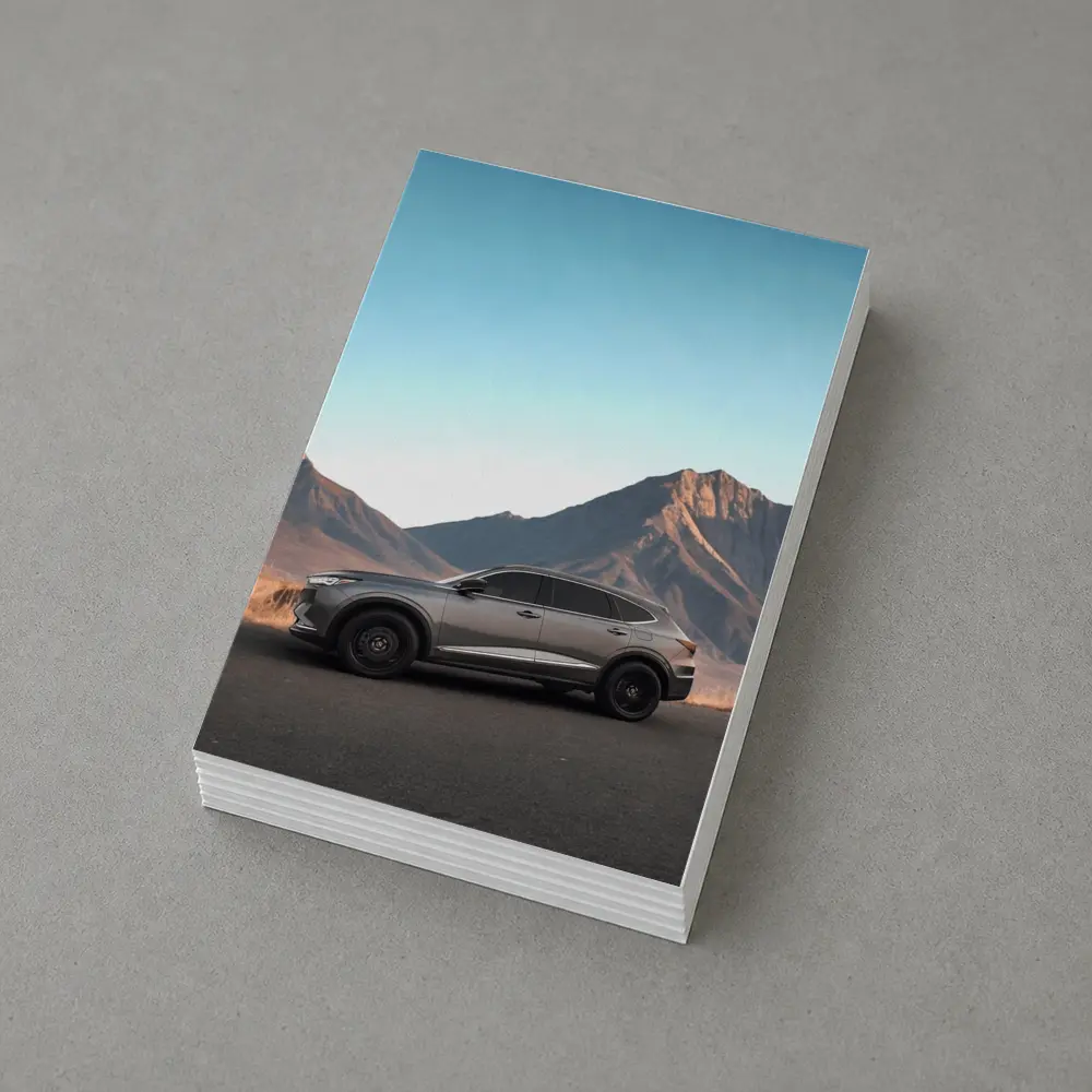 Acura MDX Silver SUV Mountain Desert Road – Postcards