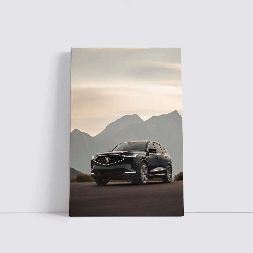 Acura MDX Dark SUV Mountain Backdrop – Wall Art