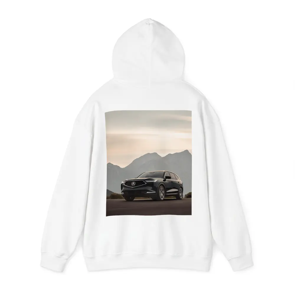 Acura MDX Dark SUV Mountain Backdrop – Hoodies