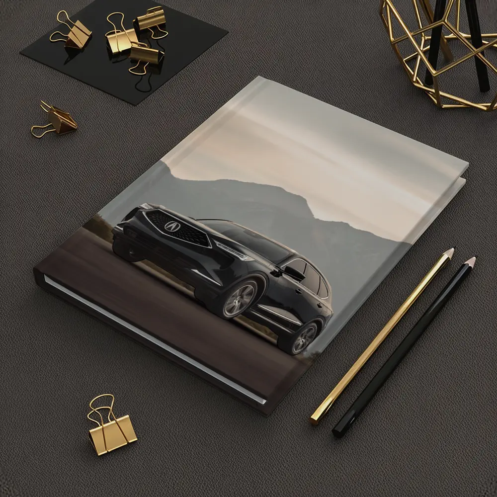 Acura MDX Dark SUV Mountain Backdrop – Notebooks