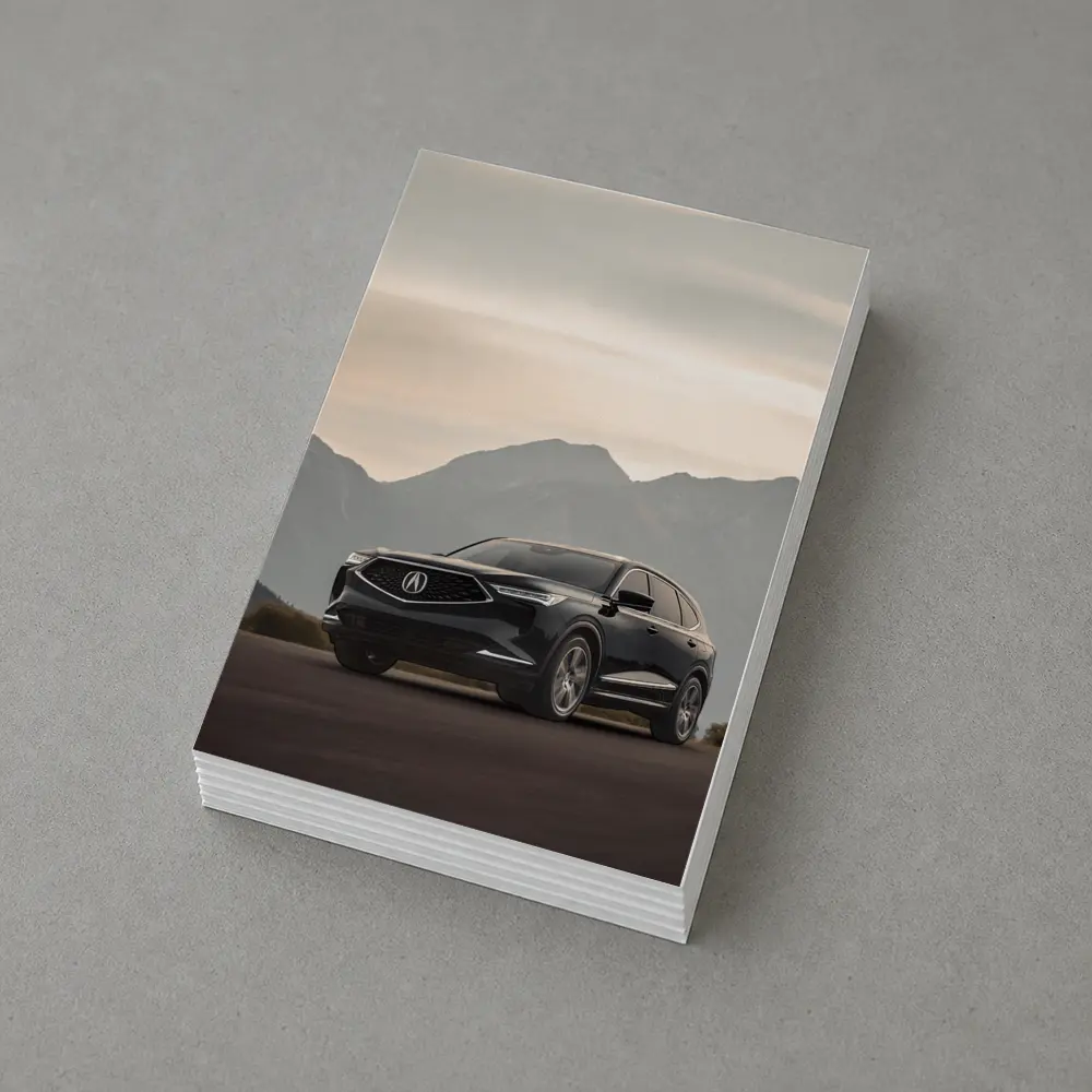 Acura MDX Dark SUV Mountain Backdrop – Postcards