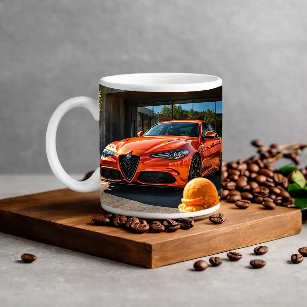 Alfa Romeo Giulia Orange Ice Cream Street – Mugs