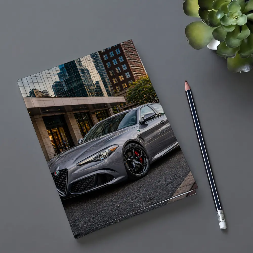Alfa Romeo Giulia Gray City Street – Notebooks