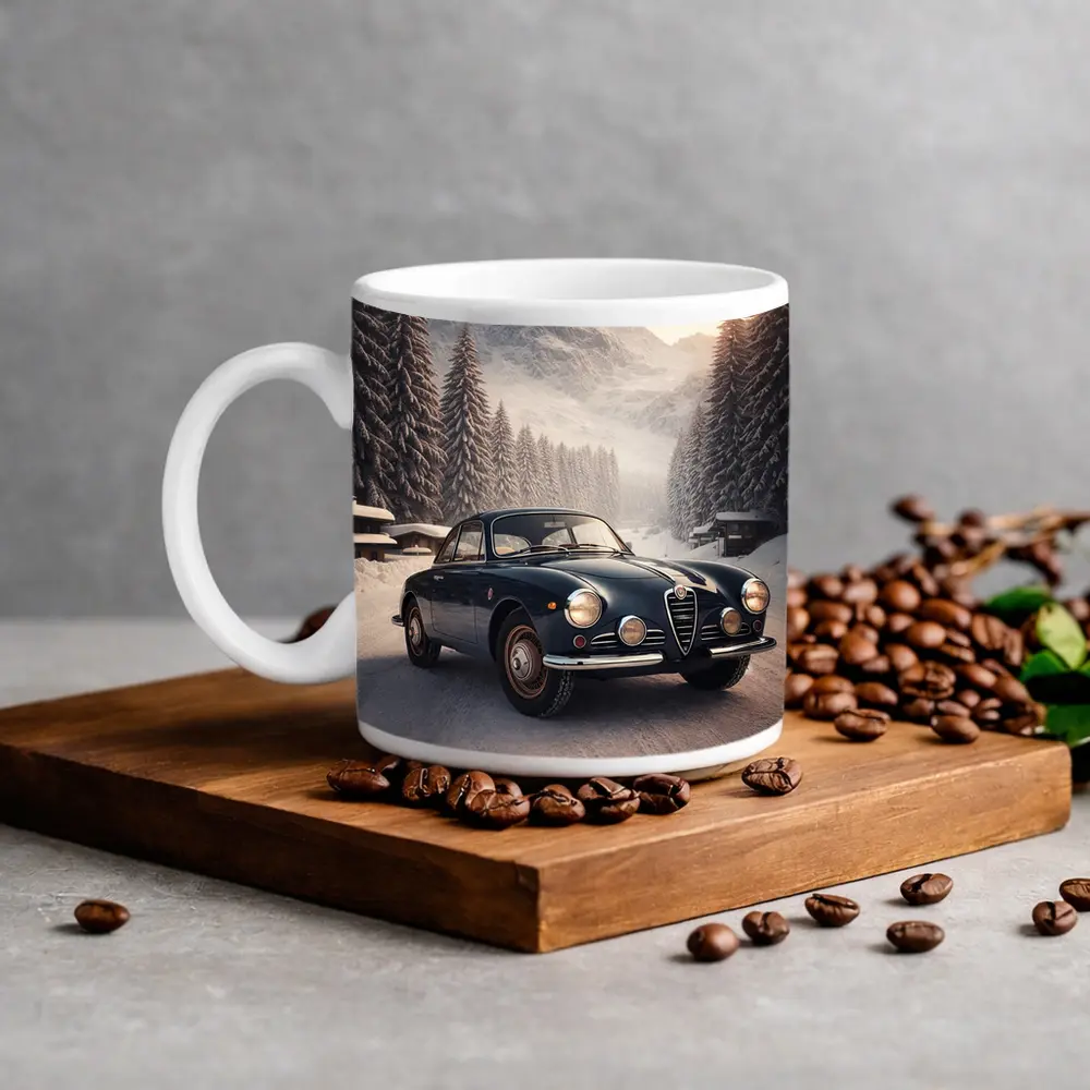 Alfa Romeo Giulia Classic Winter Mountain Drive – Mugs