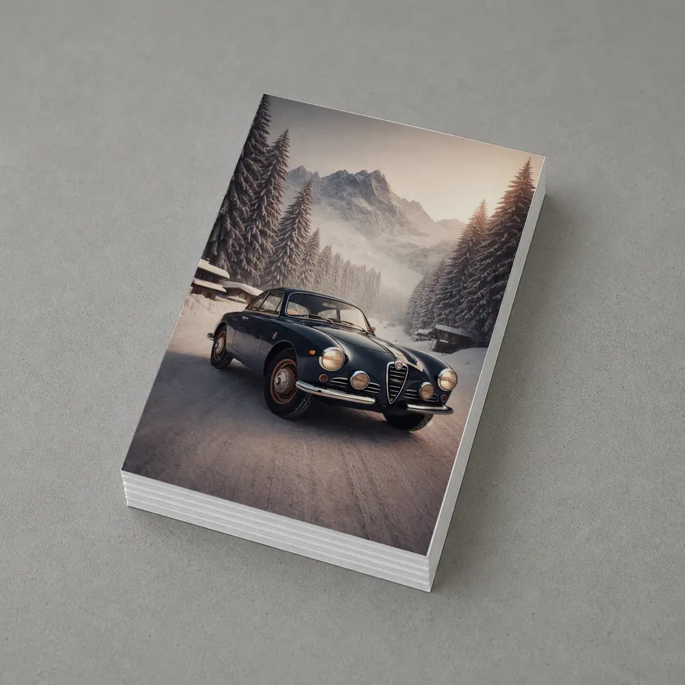 Alfa Romeo Giulia Classic Winter Mountain Drive – Postcards