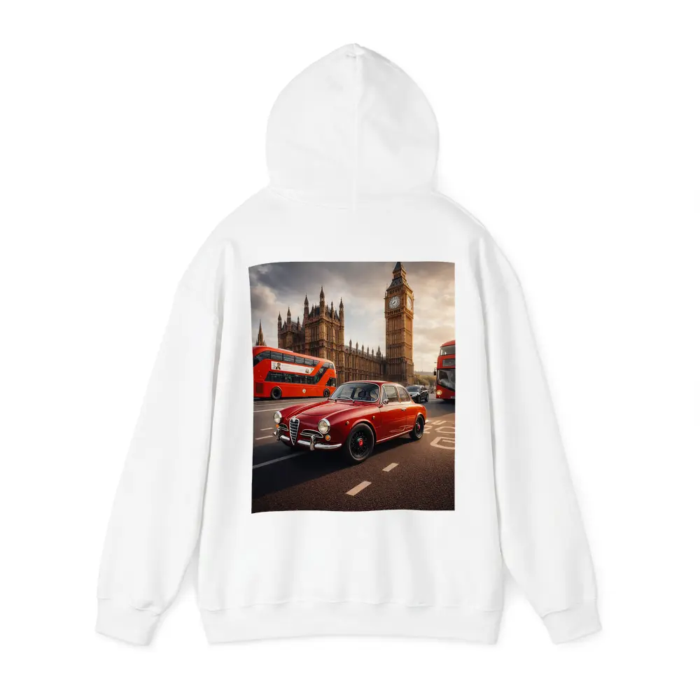 Alfa Romeo Giulietta Red Classic London Streets – Hoodies