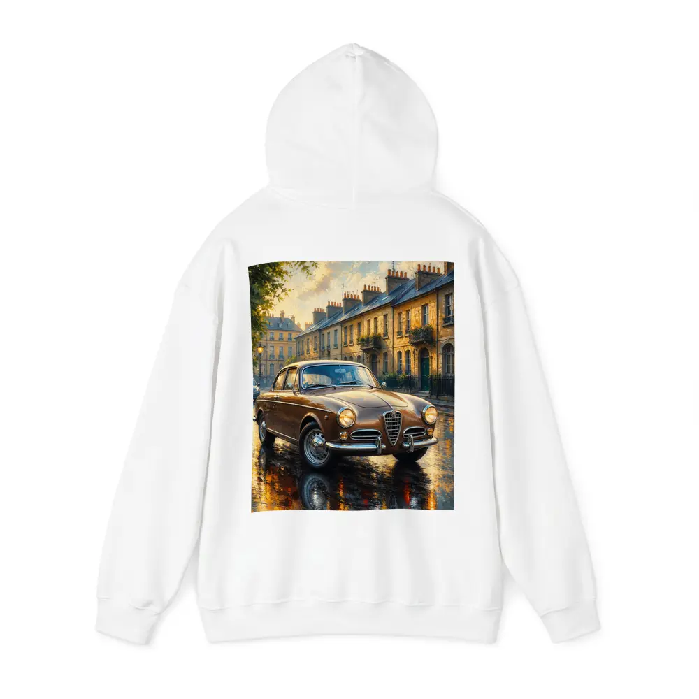 Alfa Romeo Giulietta Classic Wet Street Scene – Hoodies
