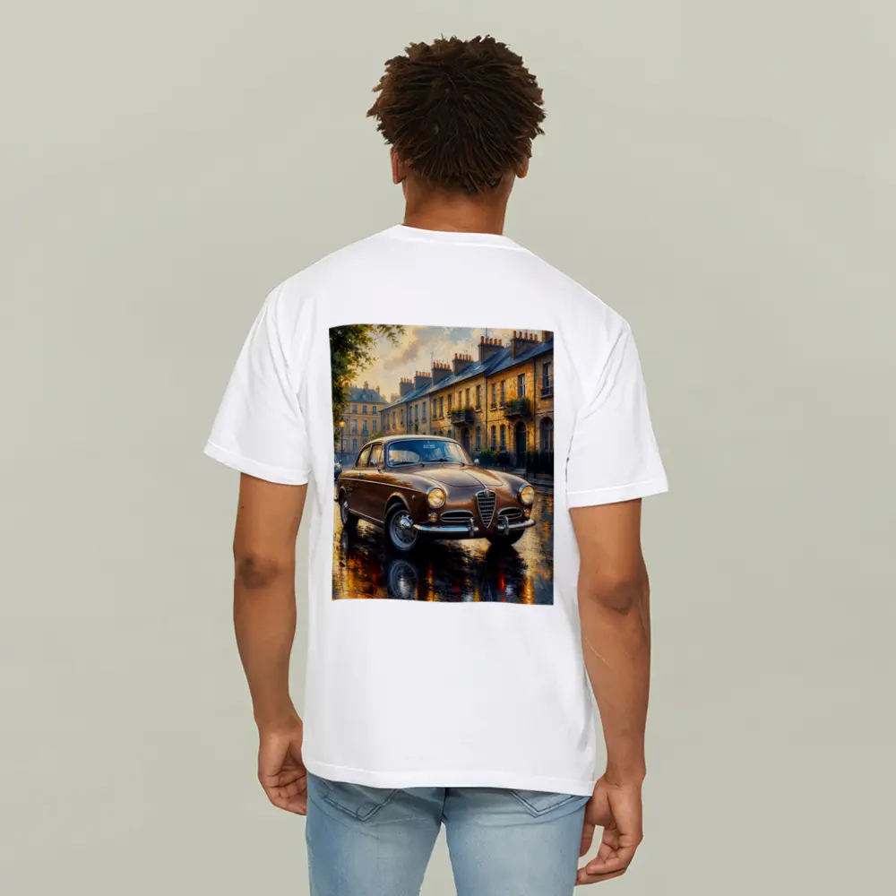 Alfa Romeo Giulietta Classic Wet Street Scene – T-Shirts