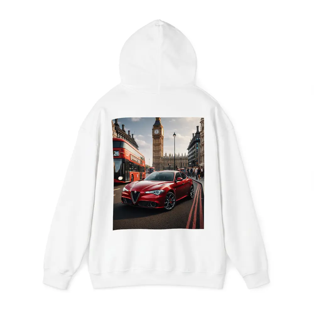 Alfa Romeo Giulia Red London Big Ben – Hoodies