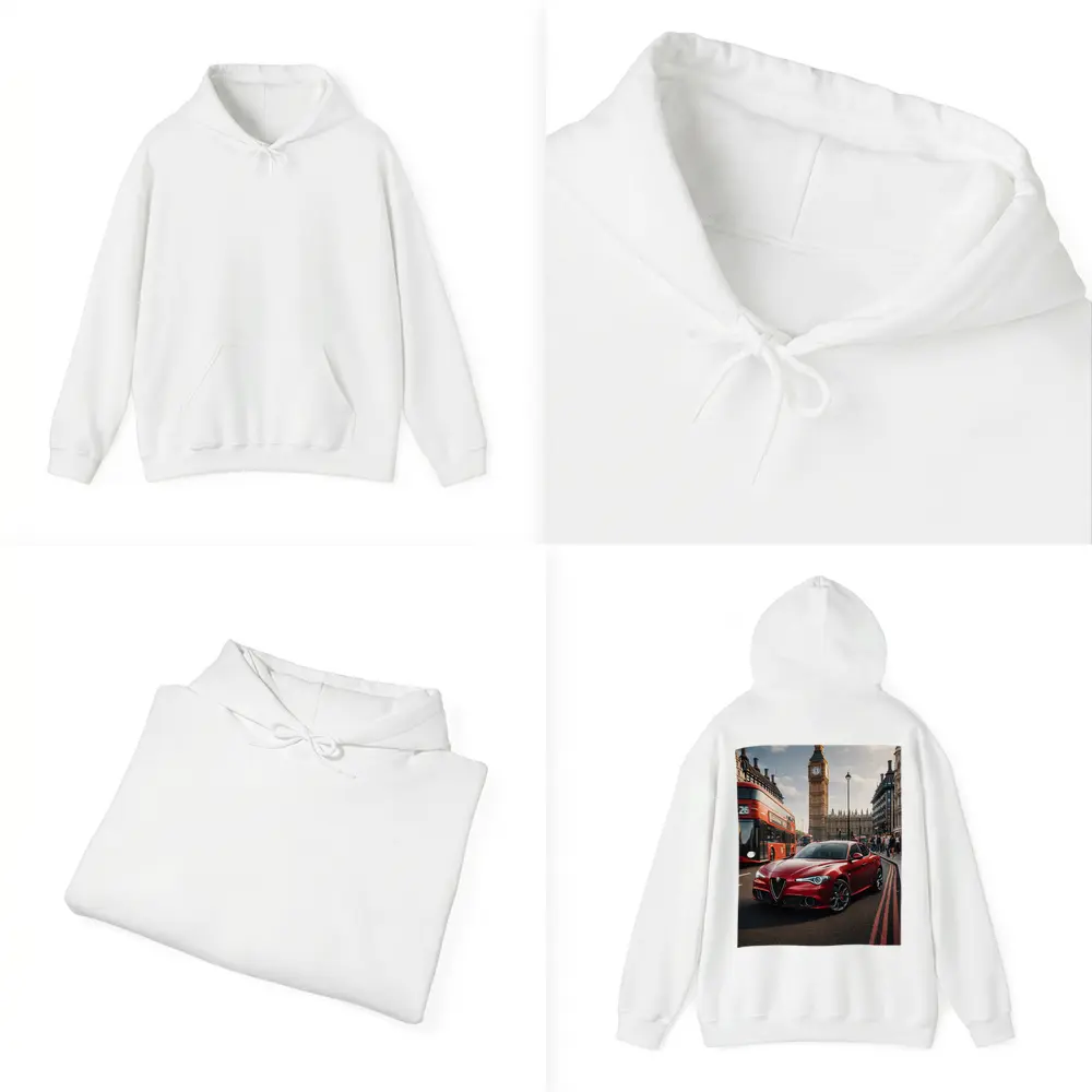 Alfa Romeo Giulia Red London Big Ben – Hoodies