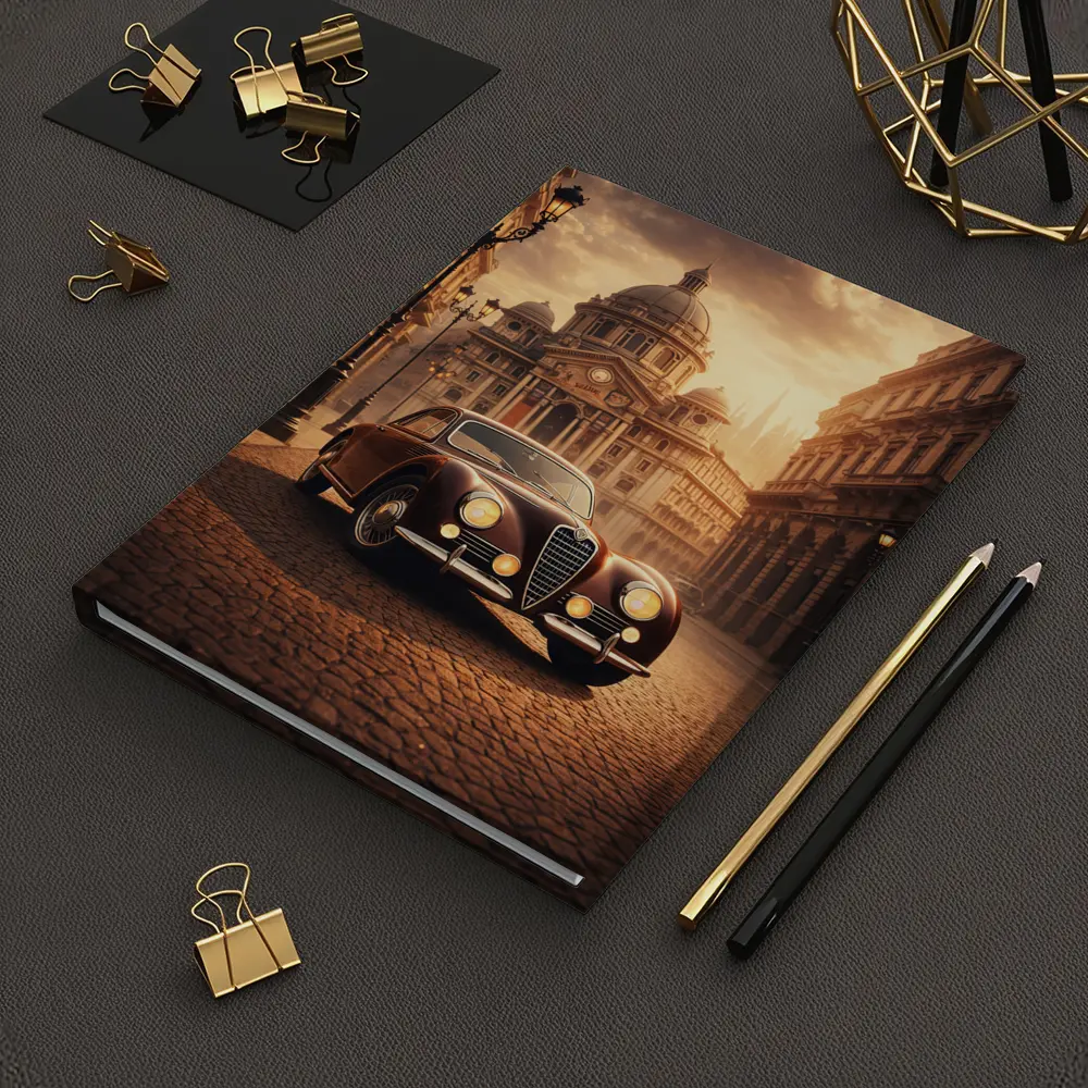 Alfa Romeo Classic Car Italian City Street – Notebooks