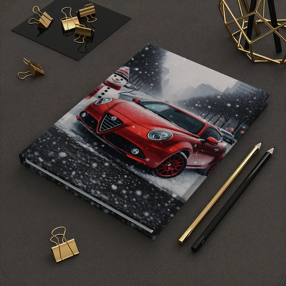 Alfa Romeo MiTo Red Car Winter Snow – Notebooks