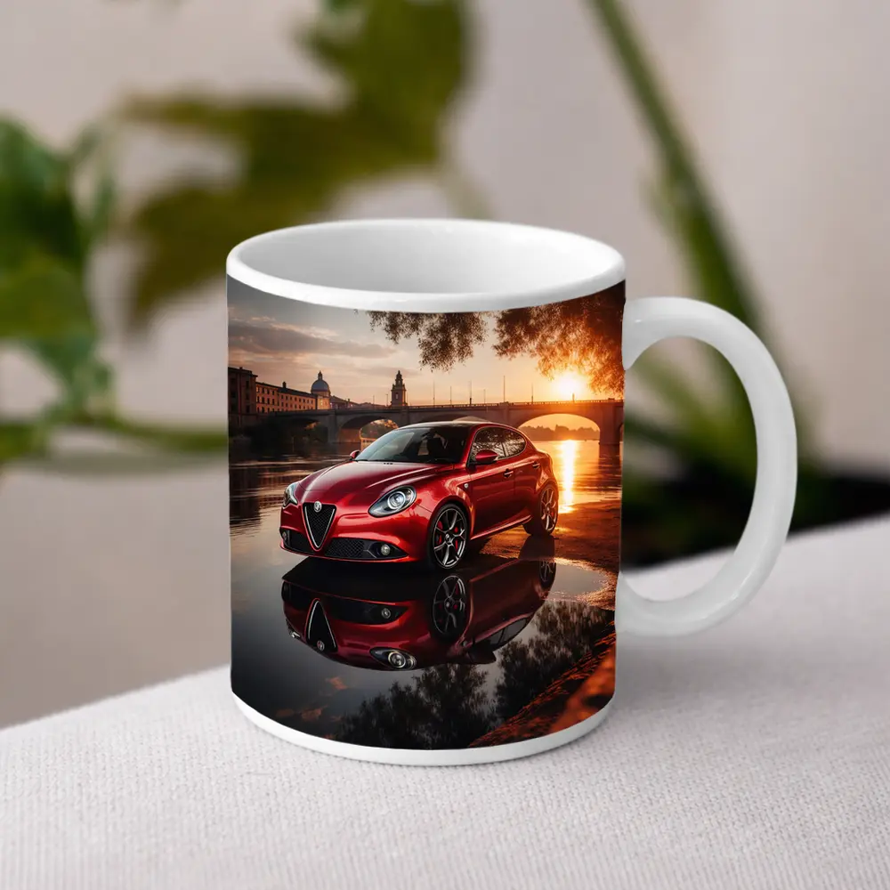Alfa Romeo Giulietta Red River Sunset – Mugs