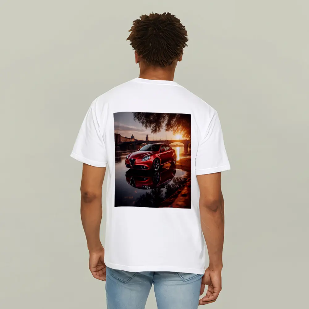 Alfa Romeo Giulietta Red River Sunset – T-Shirts
