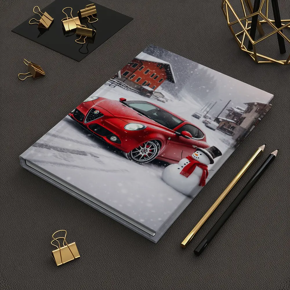 Alfa Romeo Mito Red Car Winter Snow – Notebooks