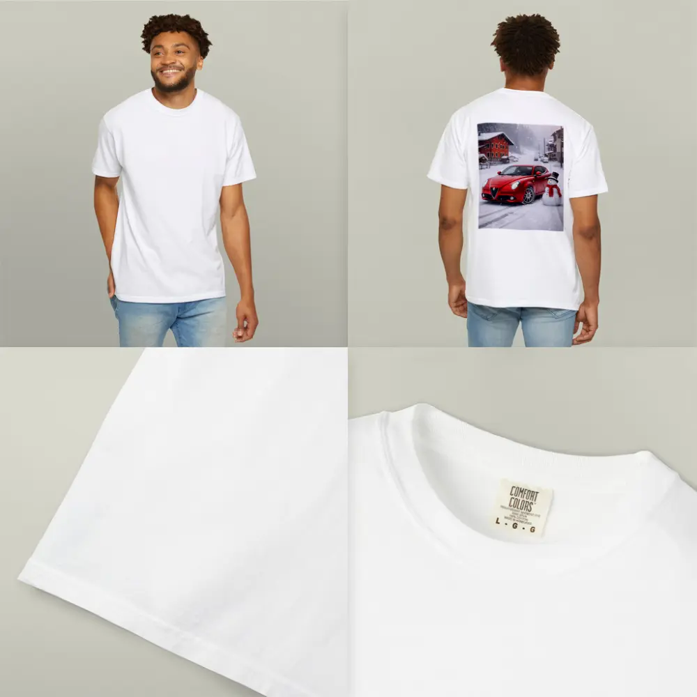 Alfa Romeo Mito Red Car Winter Snow – T-Shirts