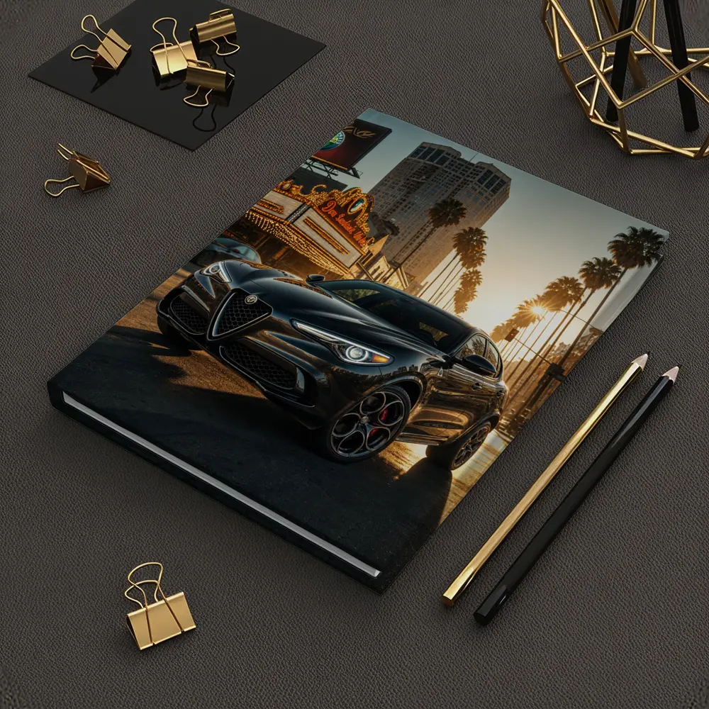 Alfa Romeo Stelvio Black Los Angeles Street – Notebooks
