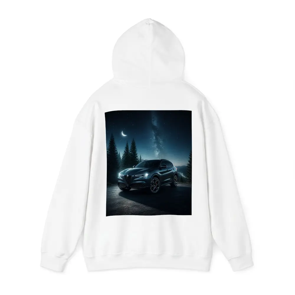 Alfa Romeo Stelvio Under Starry Night Sky – Hoodies