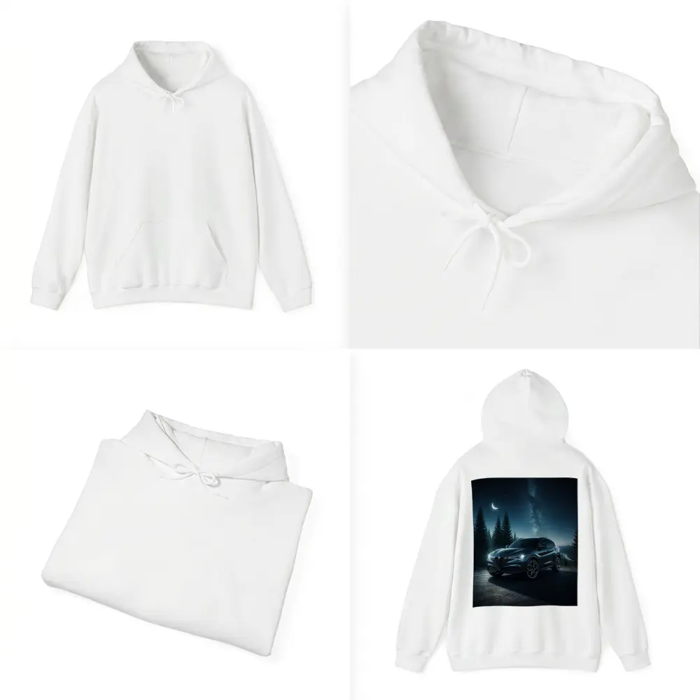 Alfa Romeo Stelvio Under Starry Night Sky – Hoodies