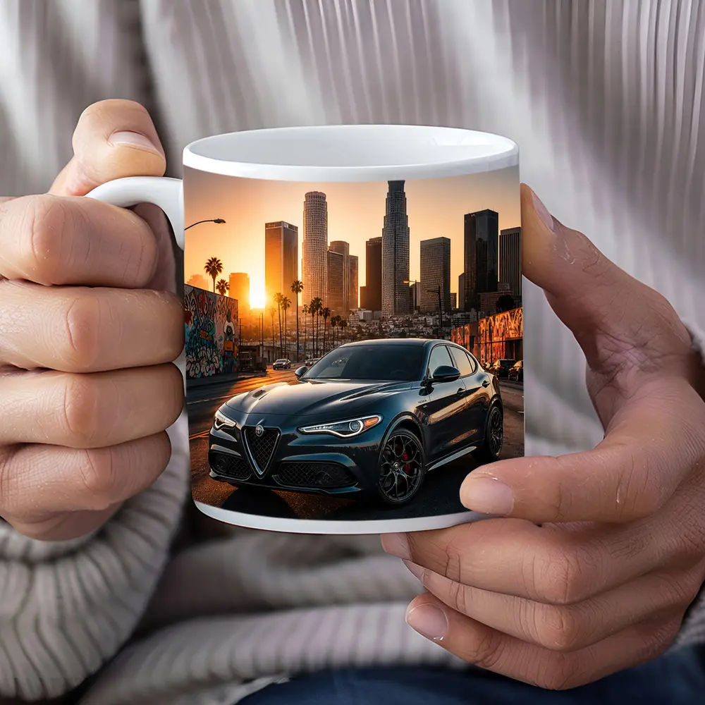 Alfa Romeo Stelvio Los Angeles City Sunset – Mugs