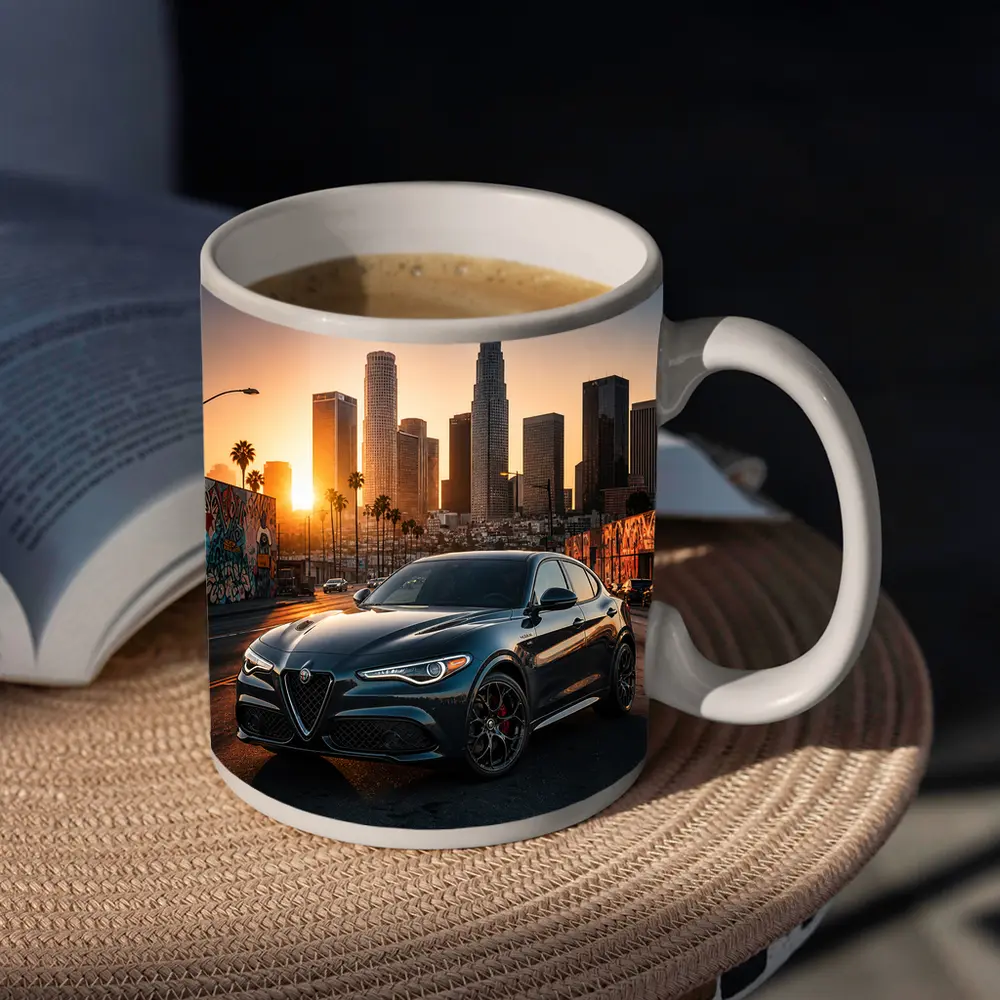 Alfa Romeo Stelvio Los Angeles City Sunset – Mugs