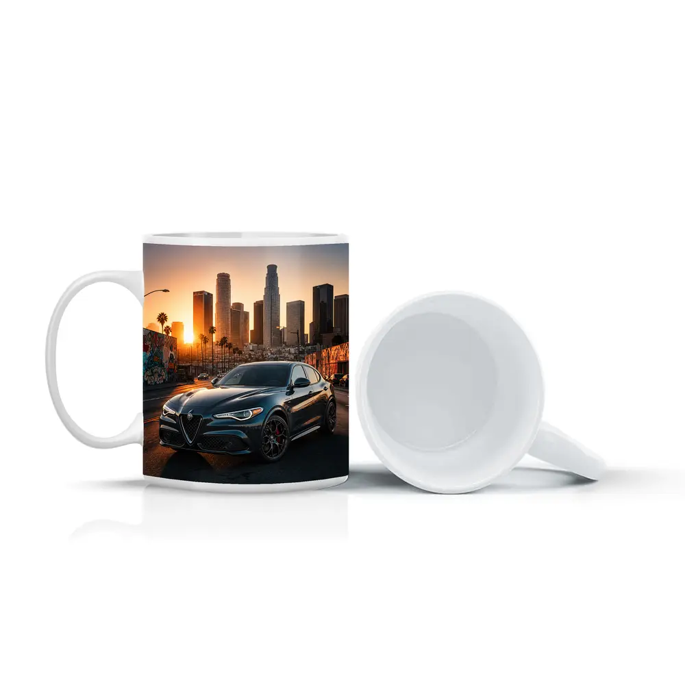 Alfa Romeo Stelvio Los Angeles City Sunset – Mugs