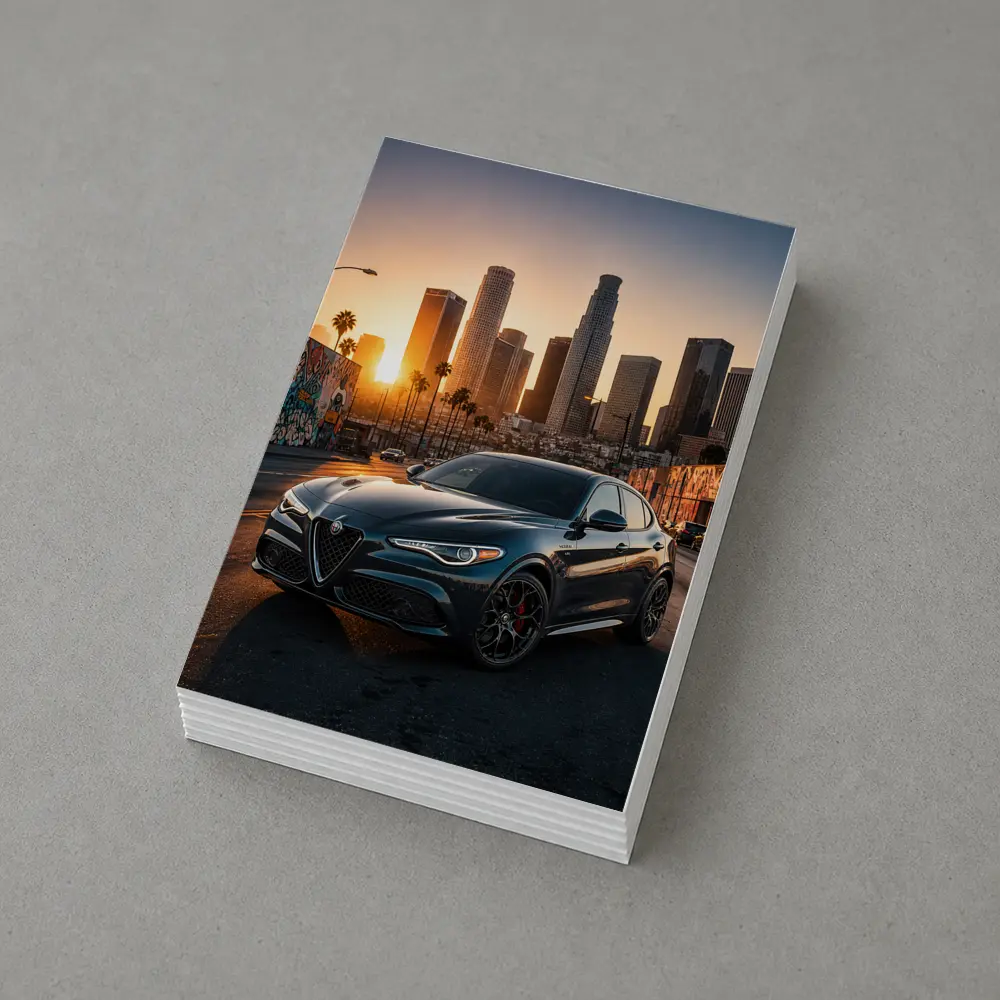 Alfa Romeo Stelvio Los Angeles City Sunset – Postcards