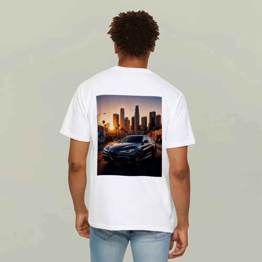 Alfa Romeo Stelvio Los Angeles City Sunset – T-Shirts